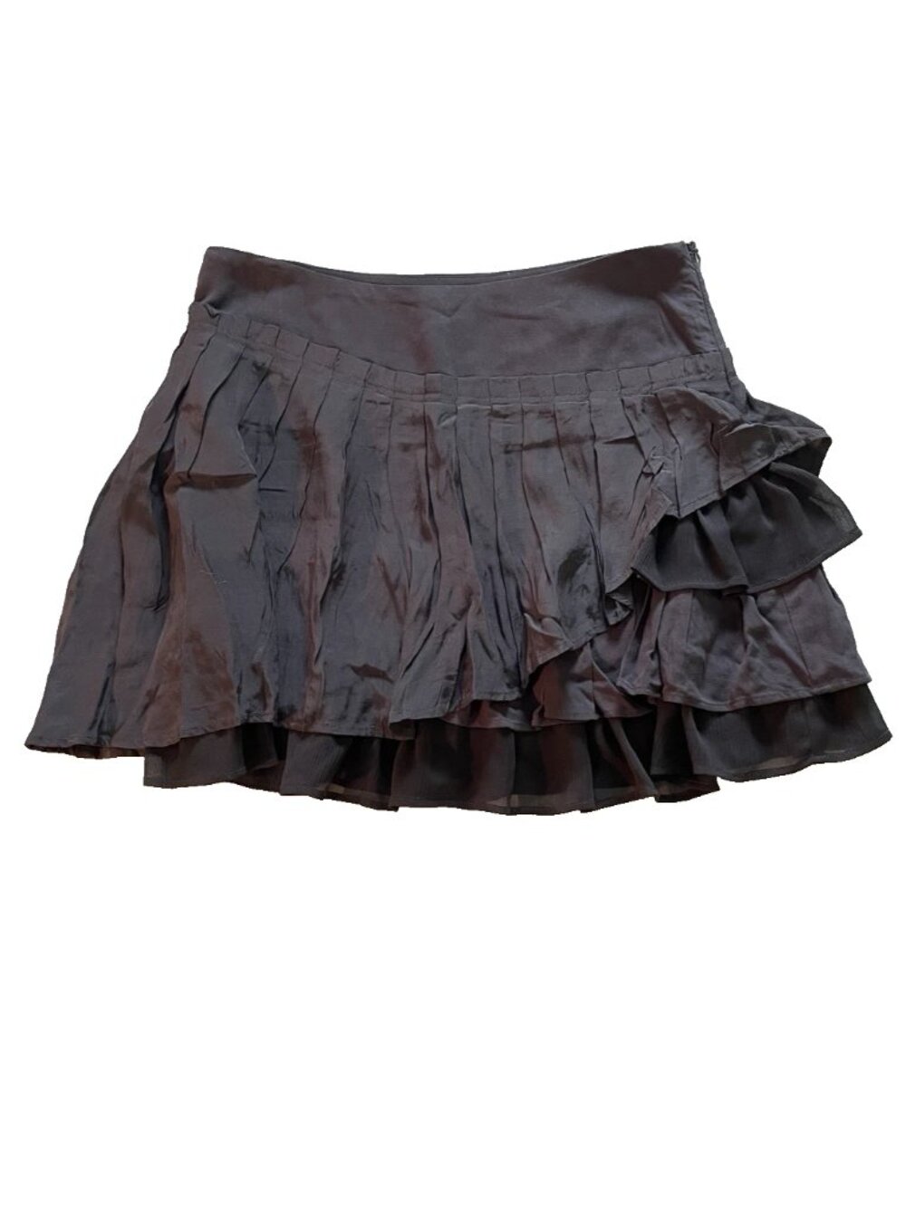 Free People Mini Skirt Size 2 Tiered Layered A-line Ruffle